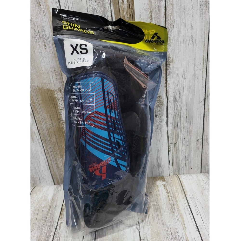 Brava Soccer Shin Guards XS Extra Small Youth Protective Gear New - Picture 3 of 7